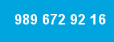 989 672 92 16 989 672 92 16